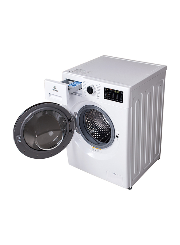 Evvoli 9 kg Front Load Washing Machine, EVWM-FDDM-914W, White