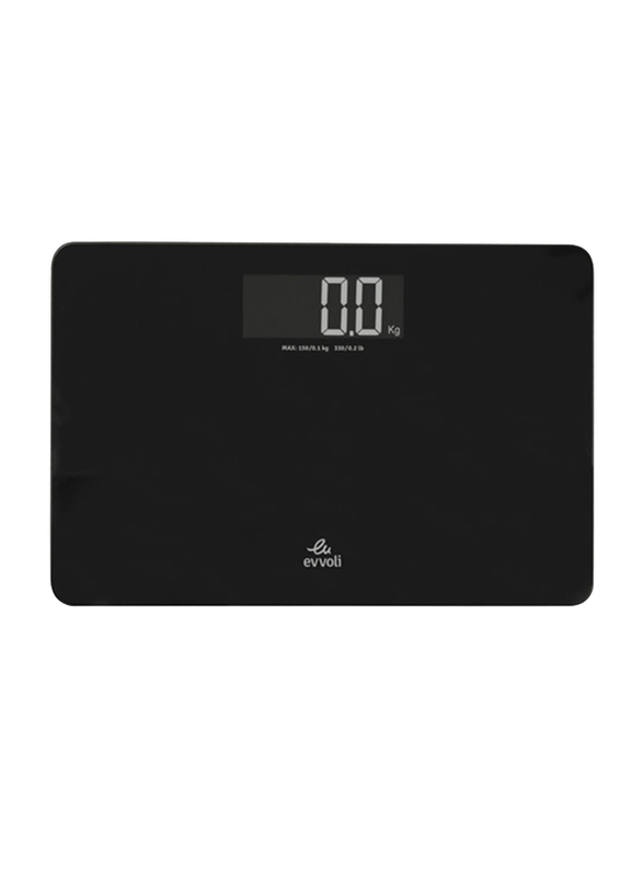 Evvoli EVCS-5HB 4 Precise Sensors Digital Scale, Black