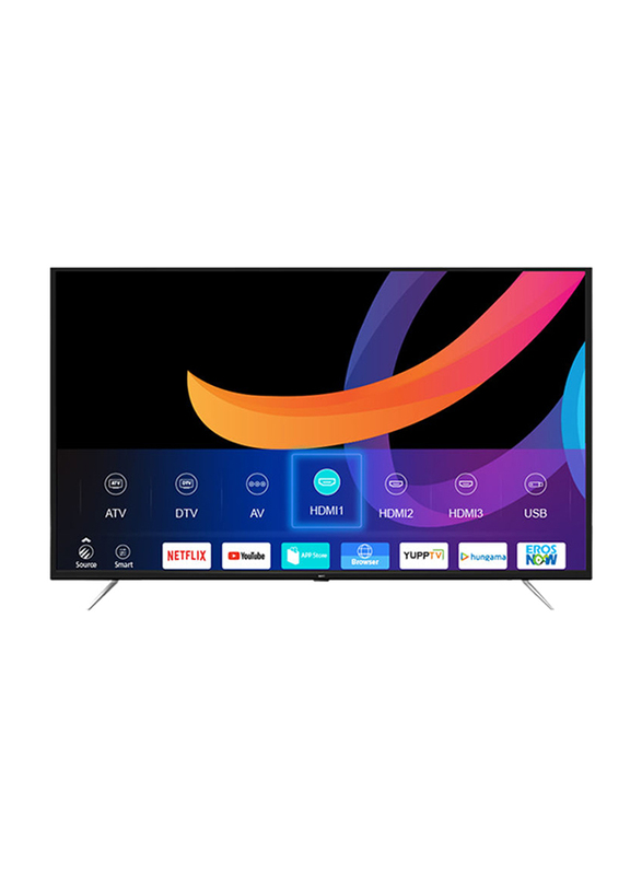 Evvoli 65-inch 4K Ultra HD LED Smart TV, with Digital Netflix and YouTube, 65EV200US, Black