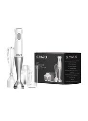 Star-X 0.5L 3-in-1 Hand Blender, 550W, HB001W, Clear/White/Grey