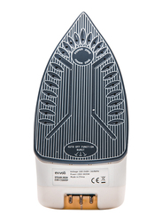 Evvoli Ceramic Cordless Soleplate Steam Iron, 1600W, EVIR-CS1600P, White