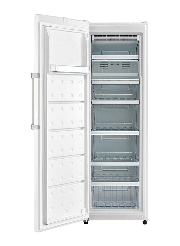 Evvoli 310 Litres Upright Single Door Freezer, EVRFM-U260MFW, White