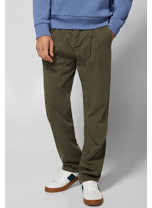 Springfield Sport Trousers Chinos for Men, 42 EU, Olive