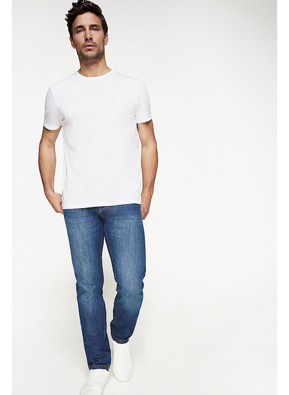 Springfield Denim Jeans for Men, 30 EU, Medium Blue