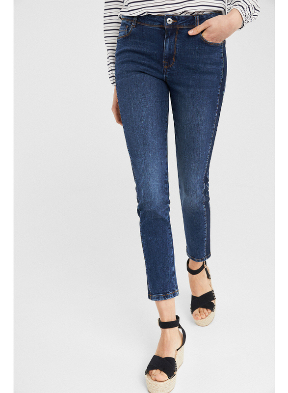 Springfield Fancy Denim Jeans for Women, 36 EU, Medium Blue