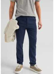 Springfield Sport Trousers Chinos for Men, 48 EU, Navy Blue