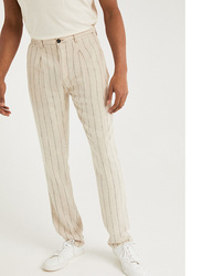 Springfield Strips Pattern Sport Trousers Chinos for Men, 42 EU, Ivory