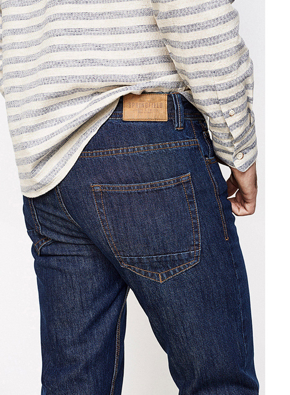 Springfield Denim Jeans for Men, 26 EU, Navy Blue