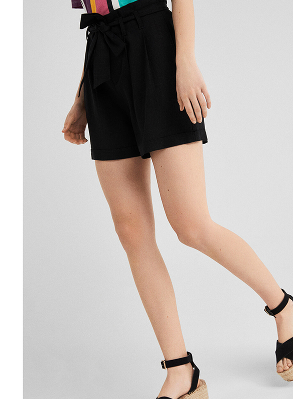 Springfield Fancy Bermuda Shorts for Women, 38 EU, Black
