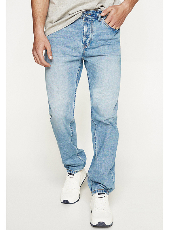 Springfield Denim Jeans for Men, 30 EU, Medium Blue