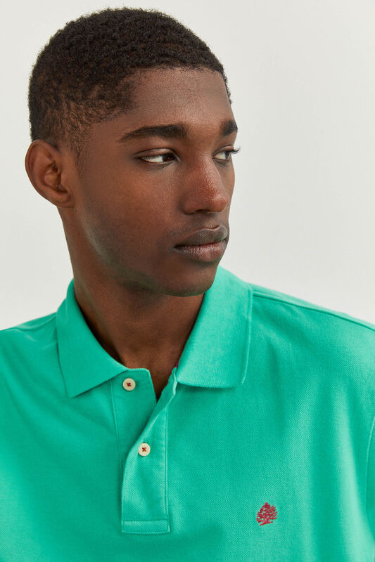 Springfield Short Sleeve Basic Polo Shirt for Men, Extra Small, Green