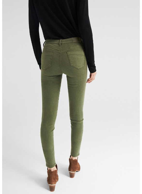 Springfield Fancy Denim Jeans for Women, 36 EU, Green