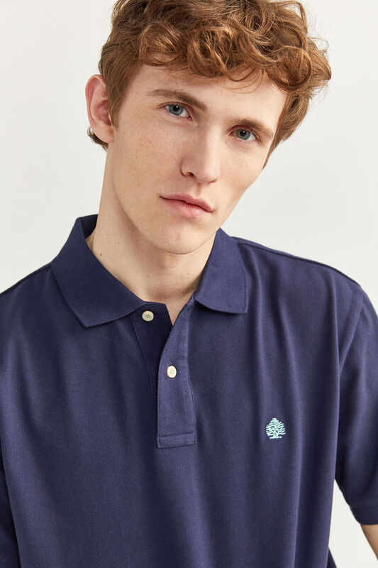 Springfield Short Sleeve Basic Polo Shirt for Men, Extra Small, Navy Blue