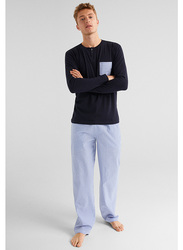Springfield Vertical Striped Pyjamas for Men, Extra Large, Dark Blue