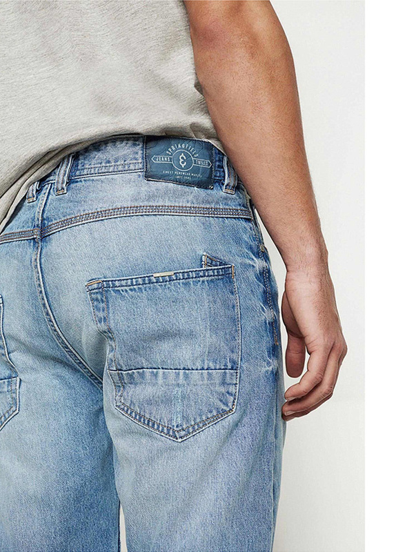 Springfield Denim Jeans for Men, 30 EU, Medium Blue