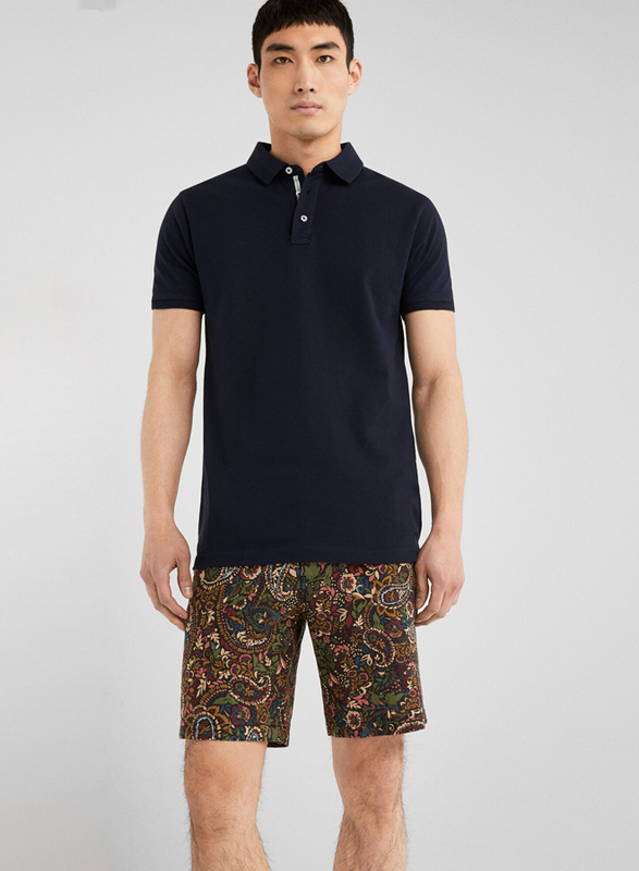 Springfield Paisley Pattern Bermuda Shorts for Men, 44 EU, Multicolor