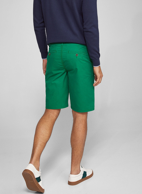 Springfield Basic Bermuda Shorts for Men, 42 EU, Green