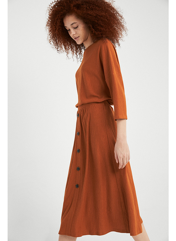 Springfield Midi Skirt for Women, Medium, Sand