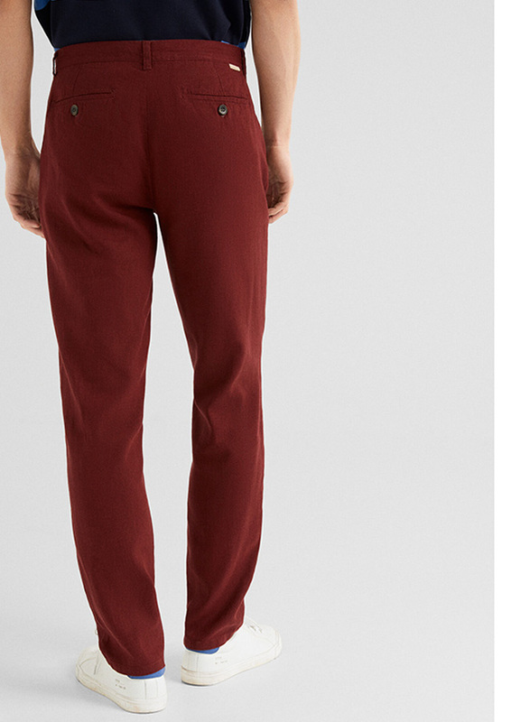Springfield Sport Trousers Chinos for Men, 48 EU, Wine