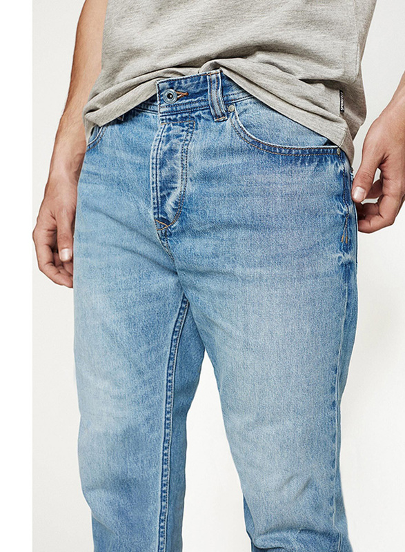 Springfield Denim Jeans for Men, 30 EU, Medium Blue