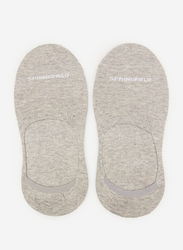 Springfield Fancy No Show Socks for Men, Dark Grey, Large
