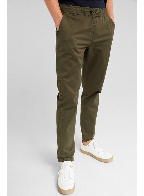 Springfield Sport Trousers Chinos for Men, Large, Green
