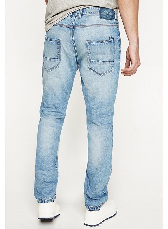 Springfield Denim Jeans for Men, 30 EU, Medium Blue