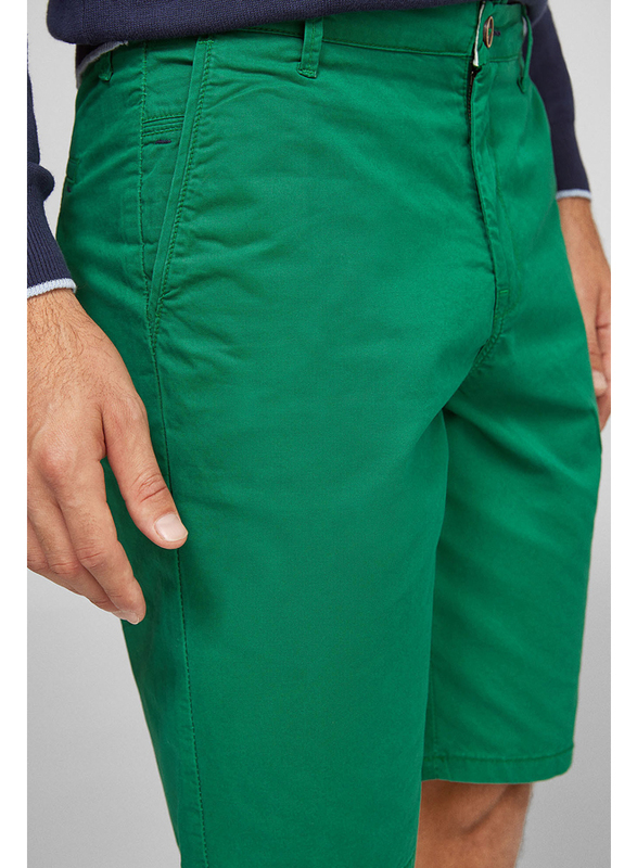 Springfield Basic Bermuda Shorts for Men, 42 EU, Green