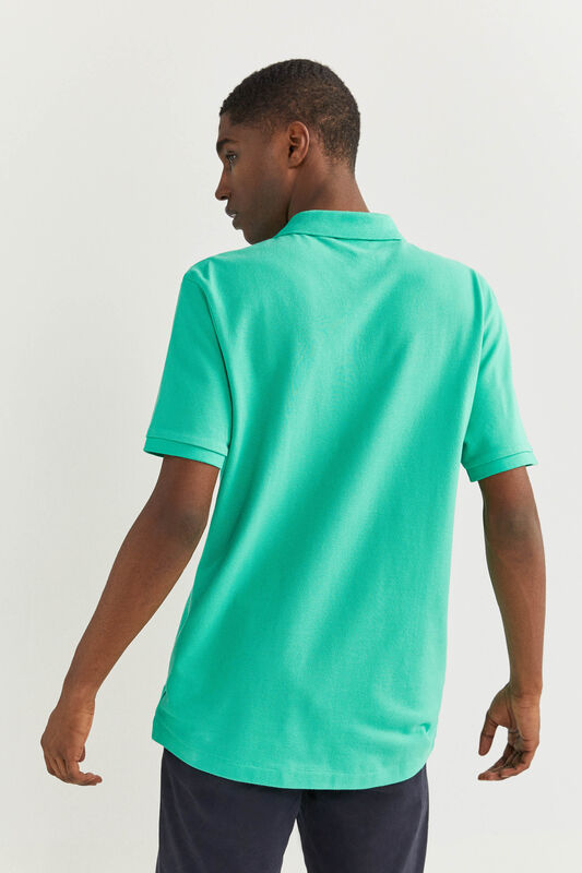 Springfield Short Sleeve Basic Polo Shirt for Men, Extra Small, Green