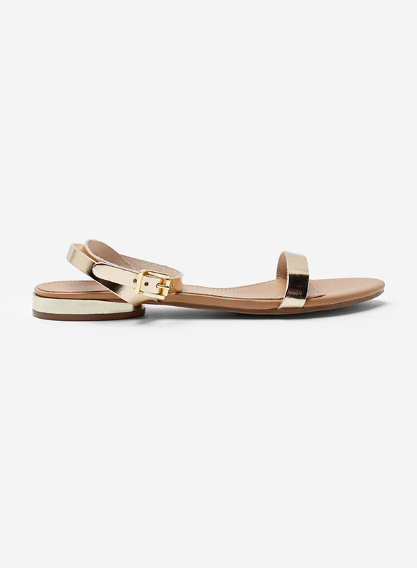 Springfield Back Strap Buckle Closure Details Sandals, 37 EU, Tan Brown