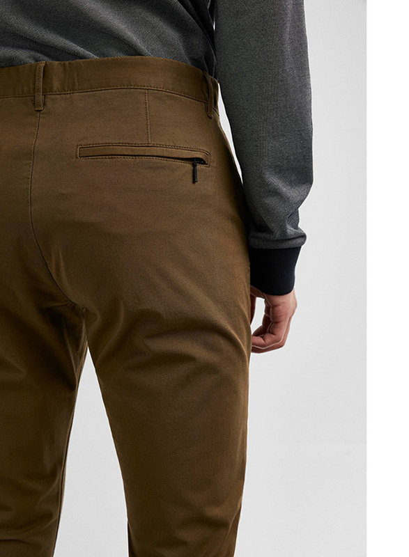 Springfield Sport Trousers Chinos for Men, 46 EU, Brown