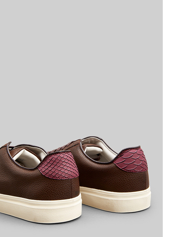 Springfield Lace-Up Sneakers, 42 EU, Dark Brown
