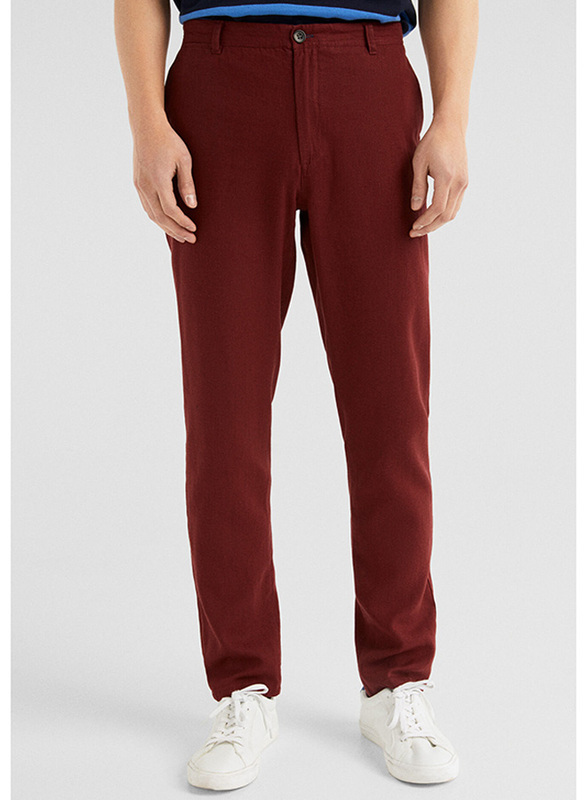 Springfield Sport Trousers Chinos for Men, 48 EU, Wine