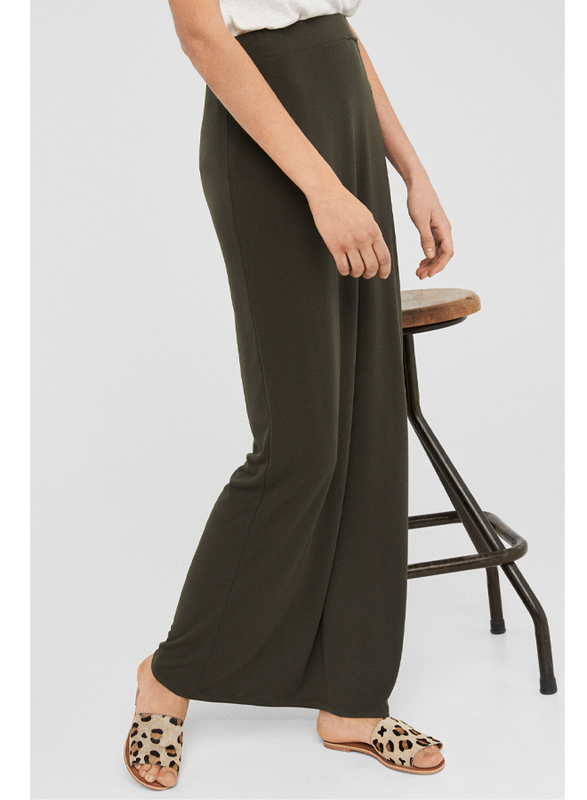 Springfield Solid Maxi Skirt, Medium, Green