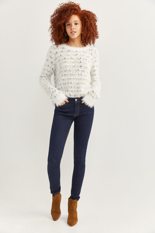 Springfield Indigo Denim Jeans for Women, 42 EU, Navy Blue