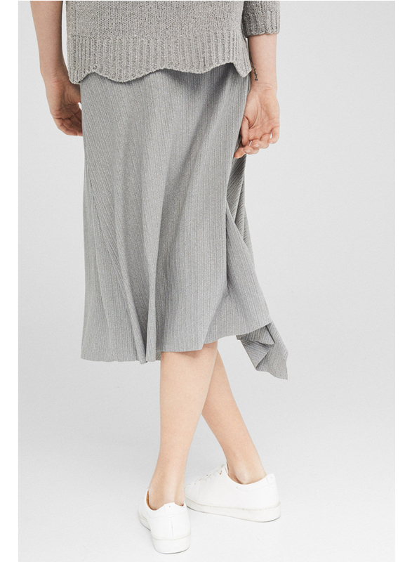 Springfield Handkerchief Midi Skirt, Small, Grey