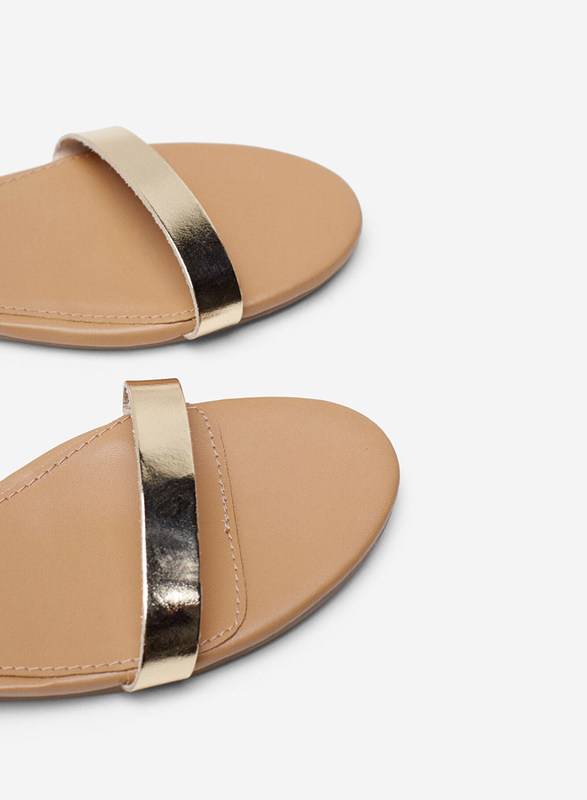 Springfield Back Strap Buckle Closure Details Sandals, 37 EU, Tan Brown