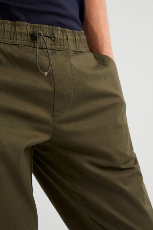 Springfield Sport Trousers Chinos for Men, Large, Green