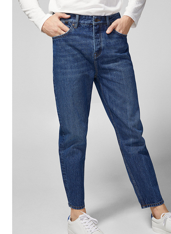 Springfield Denim Jeans for Men, 30 EU, Dark Blue
