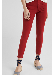 Springfield Denim Jeans for Women, 40 EU, Dark Orange