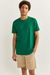 Springfield Short Sleeve Essential Tree Logo T-Shirt for Men, Double Extra Large, Green