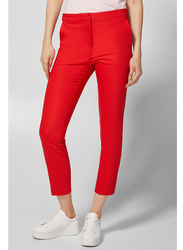 Springfield Cotton Fancy Pants for Women, 38 EU, Orange