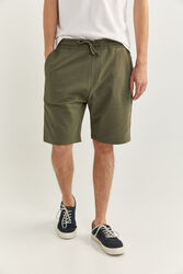 Springfield Towelling Bermuda Shorts for Men, Large, Green