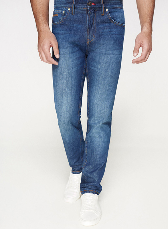 Springfield Denim Jeans for Men, 30 EU, Medium Blue