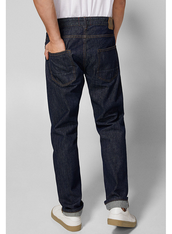 Springfield Denim Jeans for Men, 32 EU, Navy Blue
