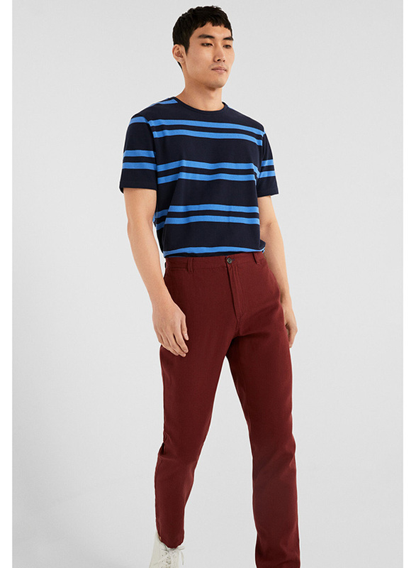 Springfield Sport Trousers Chinos for Men, 48 EU, Wine