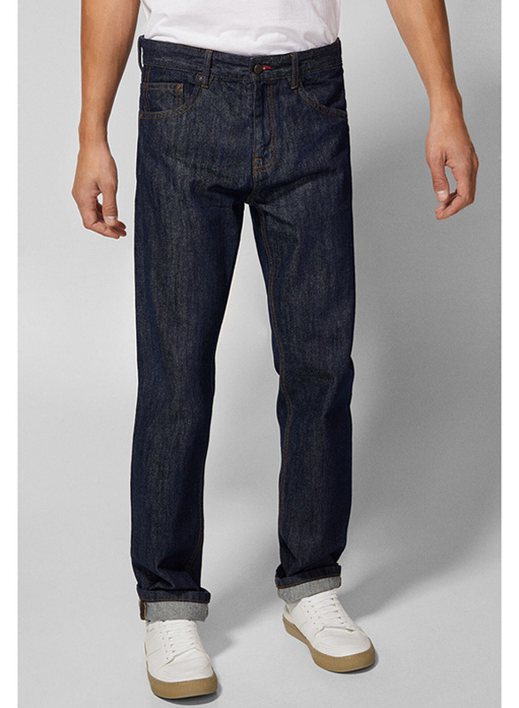 Springfield Denim Jeans for Men, 32 EU, Navy Blue