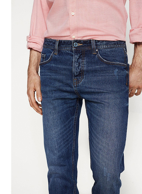 Springfield Denim Jeans for Men, 30 EU, Light Blue