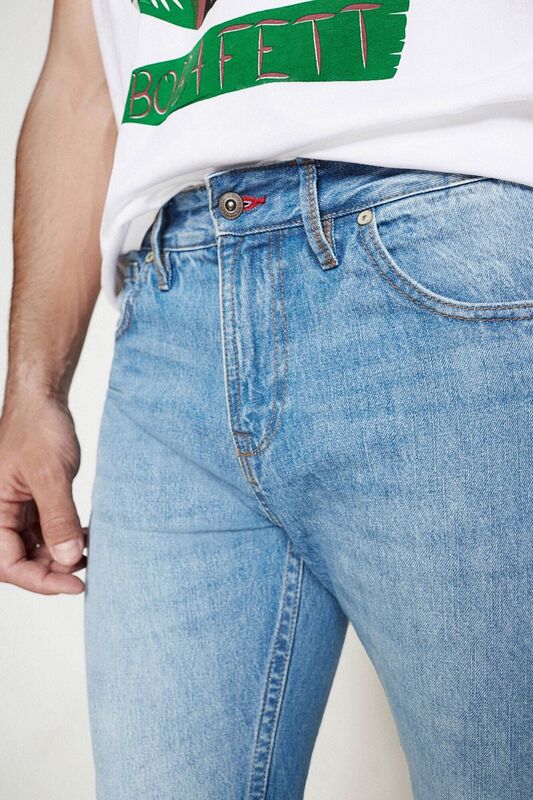 Springfield Denim Jeans for Men, 32 EU, Dark Blue
