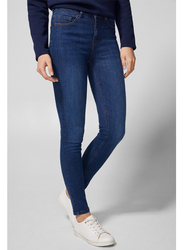 Springfield Fancy Denim Jeans for Women, 38 EU, Medium Blue
